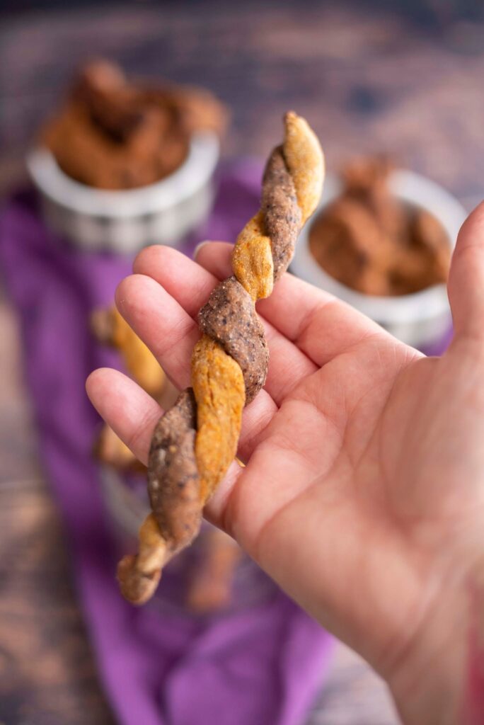 blueberry carrot homemade dog treat