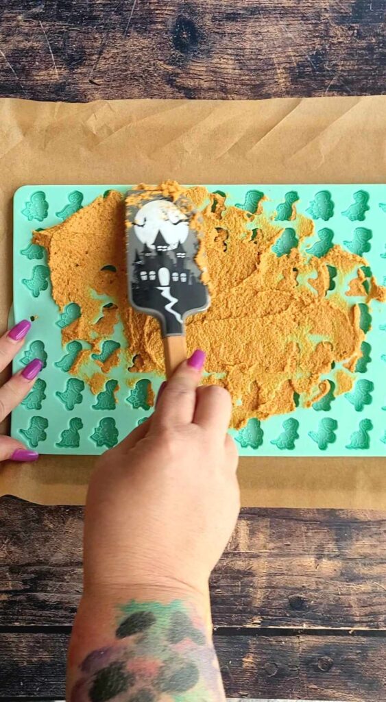 filling your silicone mold