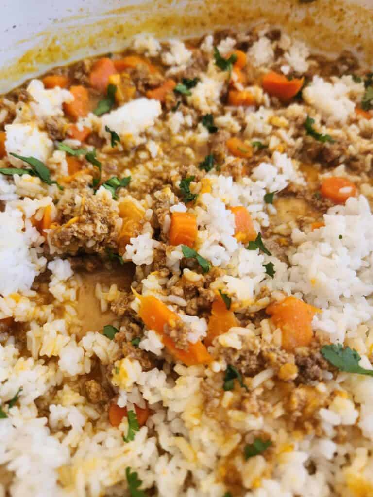 let your upset tummy stew simmer with the rice to thicken