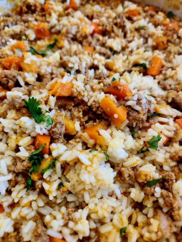 Best Homemade Dog Food Recipe for Senior Pup Upset Tummies .. a gentle, easy-to-digest stew made with turkey, rice, pumpkin and sweet potato. The perfect recipe for what to feed a dog with an upset stomach or loose stool.