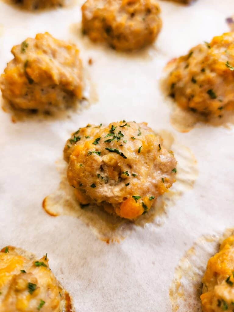 Baking homemade dog treats in the oven at 350 degrees Fahrenheit